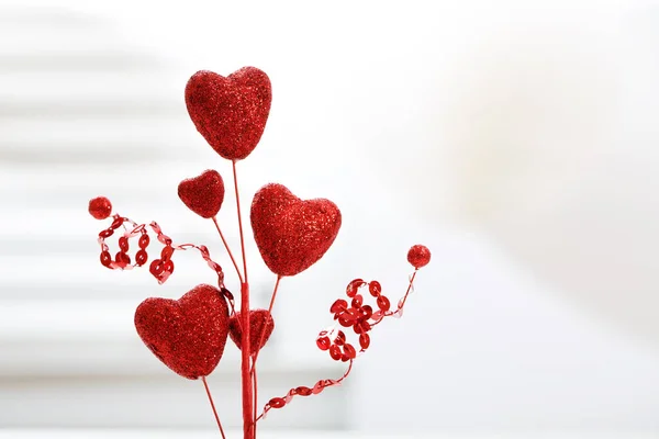 Red hearts ornament — Stock Photo, Image