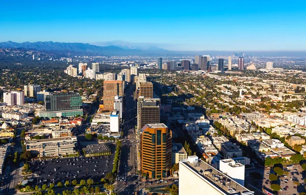 Aerial view near Century City in LA — Stock Photo, Image