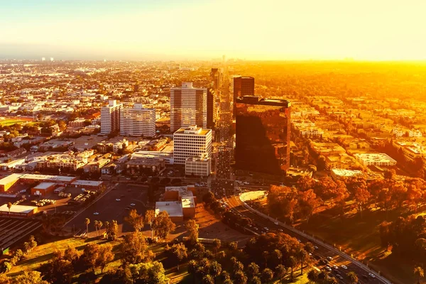 Vista aérea perto de Century City em LA — Fotografia de Stock