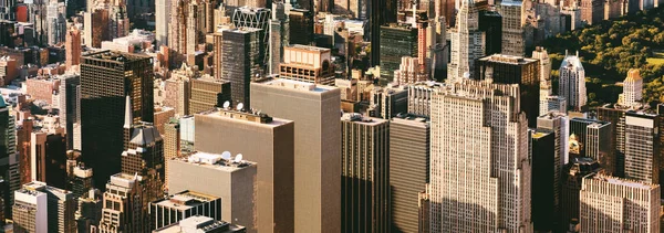 Luchtfoto van Midtown Manhattan, New York — Stockfoto