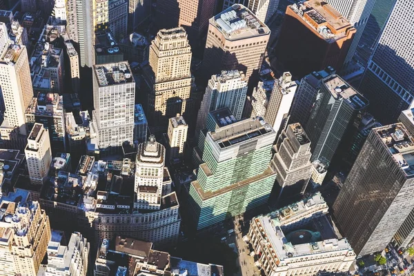 Vista aérea del bajo Manhattan NYC — Foto de Stock