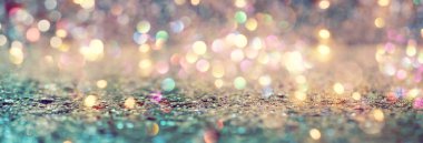 Güzel soyut parlak ışık ve glitter