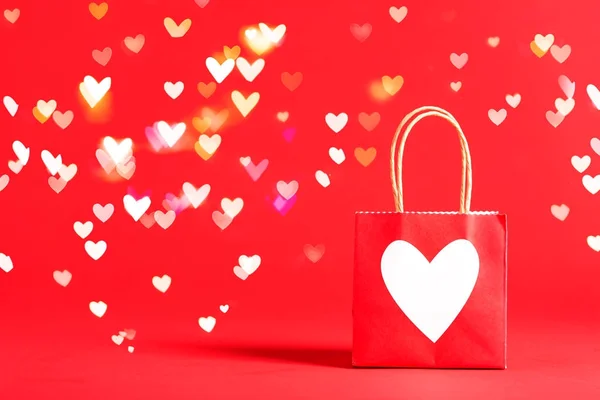Kalpli hediye çanta — Stok fotoğraf
