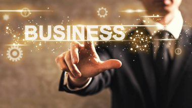 İşadamı ile iş metin