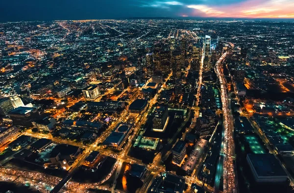 Vista aérea del centro de Los Ángeles —  Fotos de Stock