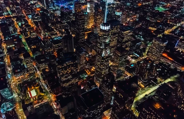 Vista aérea do centro de Los Angeles — Fotografia de Stock