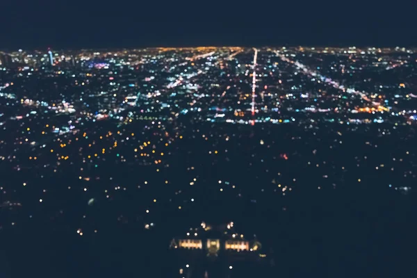 グリフィス公園の後ろからロサンゼルスの空撮 — ストック写真