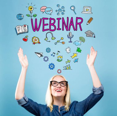 Webinar genç kadınla