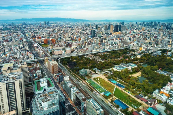 Vista aérea do Osaka, Japão — Fotografia de Stock