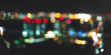 Bulanık soyut bokeh arka plan Tokyo, Japonya