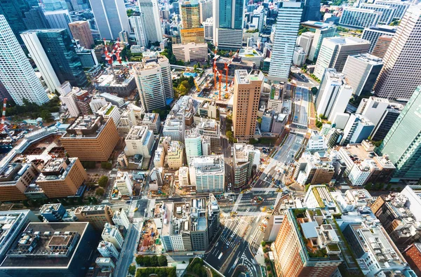 Flybilde av Tokyo, Japan – stockfoto