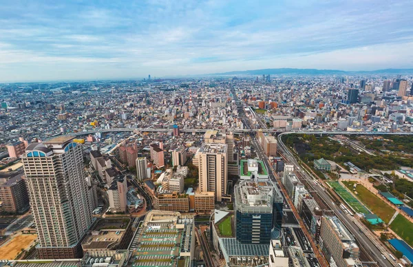 Aerial view of the Osaka, Japan — Stock Photo, Image