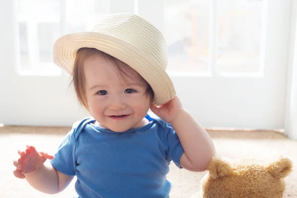 Happy toddler boy playing — Stock Photo, Image