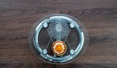 Tema diyet bir pasta ile ölçeklendirme