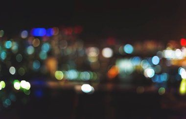 Bulanık soyut bokeh arka plan Tokyo, Japonya