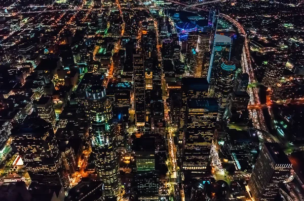 Vista aérea do centro de Los Angeles — Fotografia de Stock