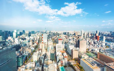 Tokyo, Japonya 'nın hava manzarası