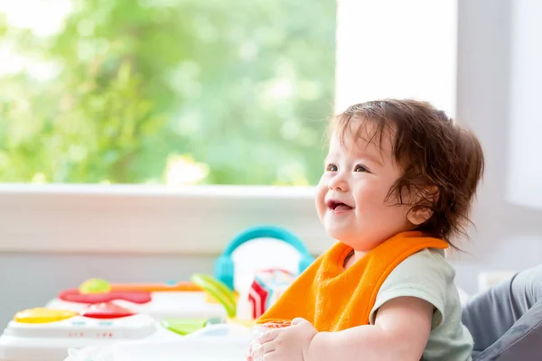 Happy little baby boy with a big smile — Stock Photo, Image