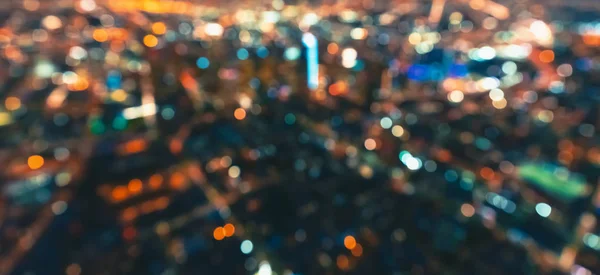 Defocused aerial view of Downtown Los Angeles — Stock Photo, Image