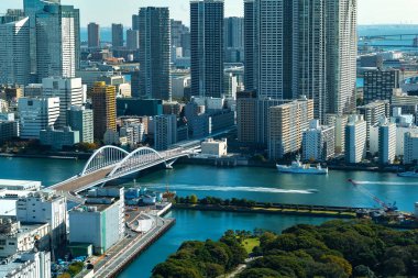 Tokyo, Japonya 'nın hava manzarası