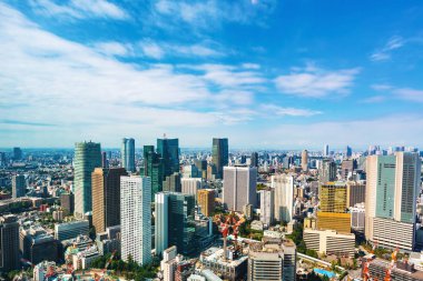 Tokyo, Japonya 'nın hava manzarası