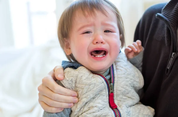 Upprörd småbarn pojke gråter — Stockfoto