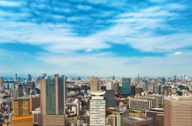Tokyo, Japonya 'nın hava manzarası