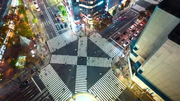 Timelapse Tokyo gece — Stok video