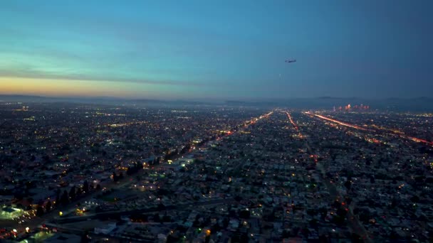 Vista aérea de Los Ángeles en 4K — Vídeo de stock