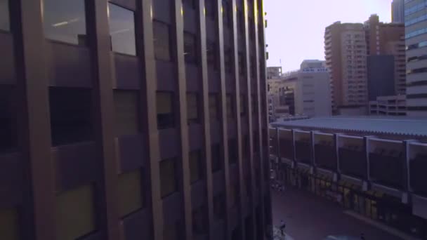 Ponto de vista passeio em tempo real através de Kobe Japão em um onorail — Vídeo de Stock