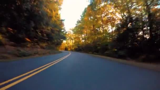 POV driving shot through the mountains — Stock Video