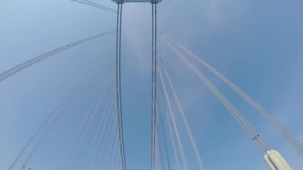 Time-Lapse vzhlížel Verrazano Bridge — Stock video