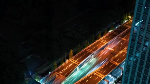 Časosběr z dálnice Tokio — Stock video