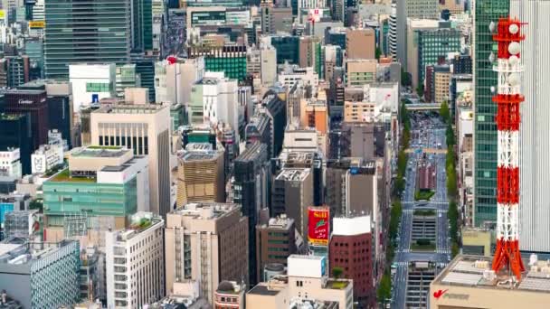 Time-lapse της Ginza, Τόκιο — Αρχείο Βίντεο