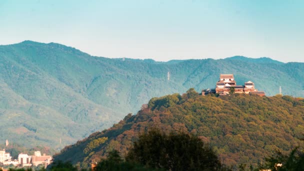 Tempo limite do Castelo de Matsuyama — Vídeo de Stock