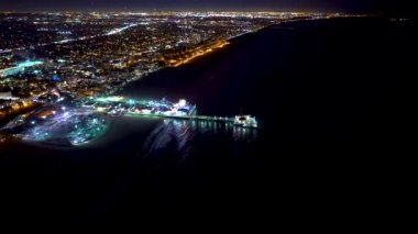 Santa Monica, Ca Beach havadan görünümü