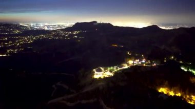 Griffith Park'ta ve La 4 k havadan görünümü