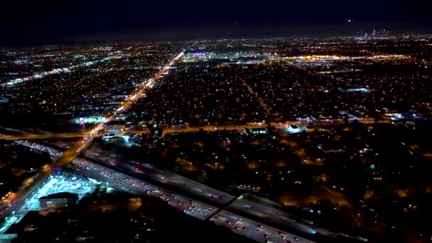 Luchtfoto van Los Angeles in 4k — Stockvideo