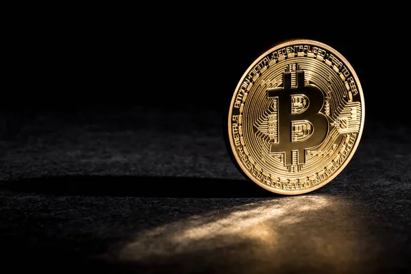 Bitcoin moneta criptovaluta — Foto Stock