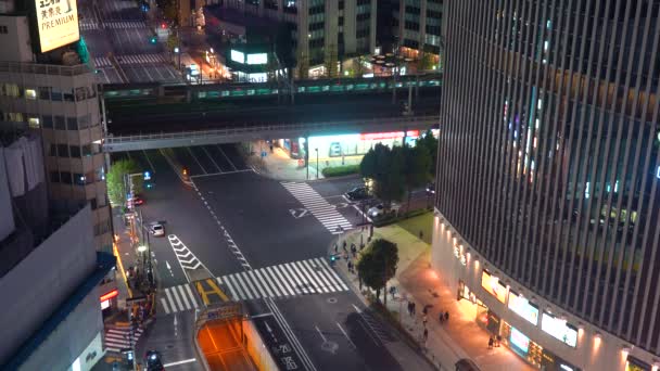 Intersección en Ginza, Tokio — Vídeos de Stock