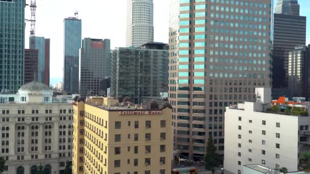 Downtown Los Angeles in de middag — Stockvideo
