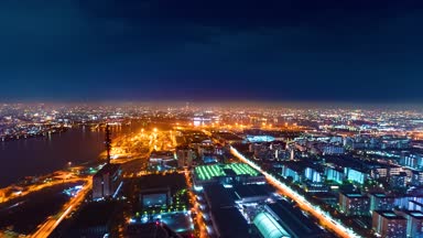 Hızlandırılmış Osaka, gece