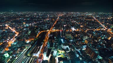 Yukarıda yüksek Osaka hızlandırılmış