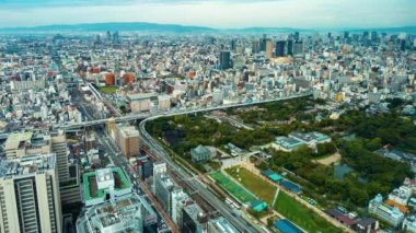 Osaka yukarıdan hızlandırılmış