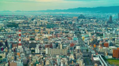 Osaka yukarıdan hızlandırılmış