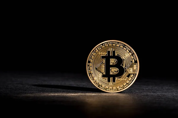 Bitcoin moneta criptovaluta — Foto Stock