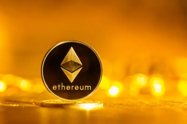 Ethereum ether coin — Stock Photo, Image