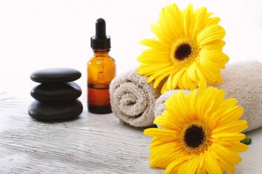 Spa tedavisi öğeleri taşlar