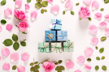 Gül ve mevcut kutuları Üstten Görünüm