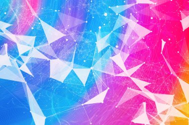 Soyut teknoloji hatları arka plan tasarımı